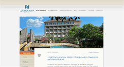 Desktop Screenshot of lombokrayahotel.com