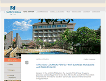 Tablet Screenshot of lombokrayahotel.com
